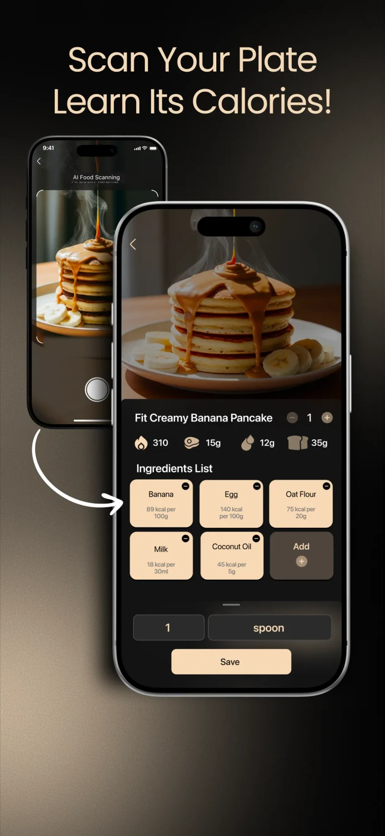 AI öğün tarama App Store görseli