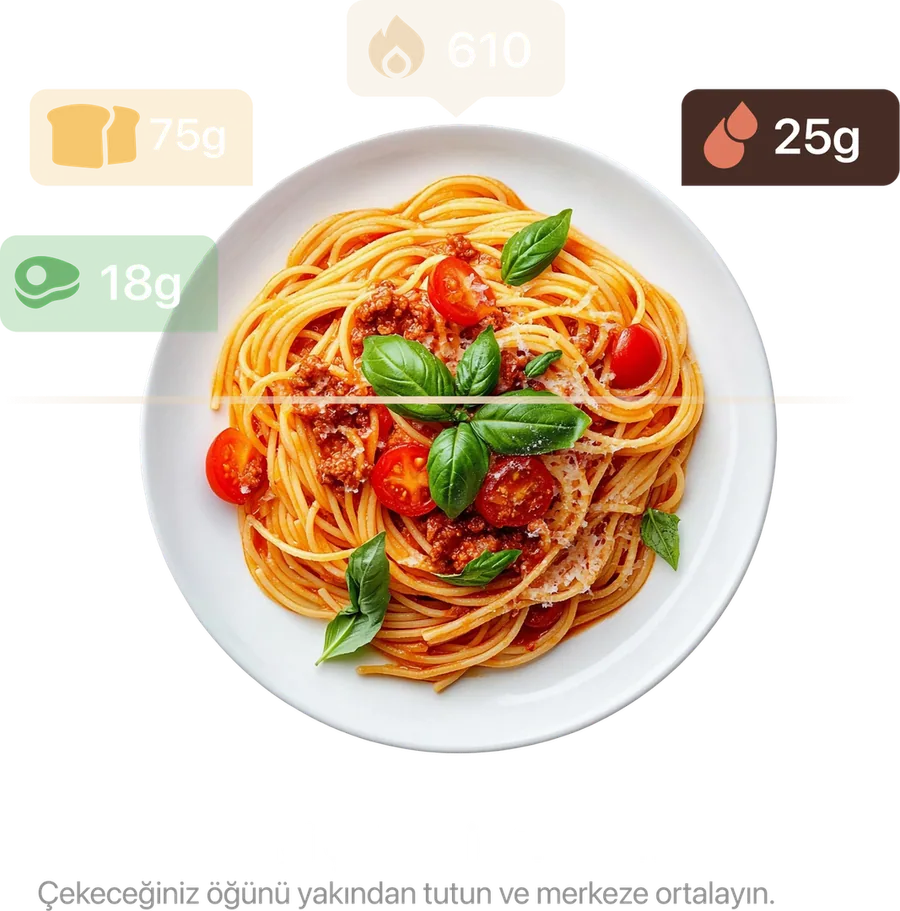 ProCal AI yemek analizi sonucu